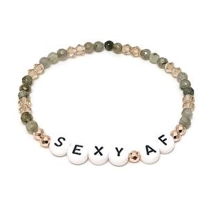 Sexy AF Swear Inspirational Stretch Bracelet OSFM